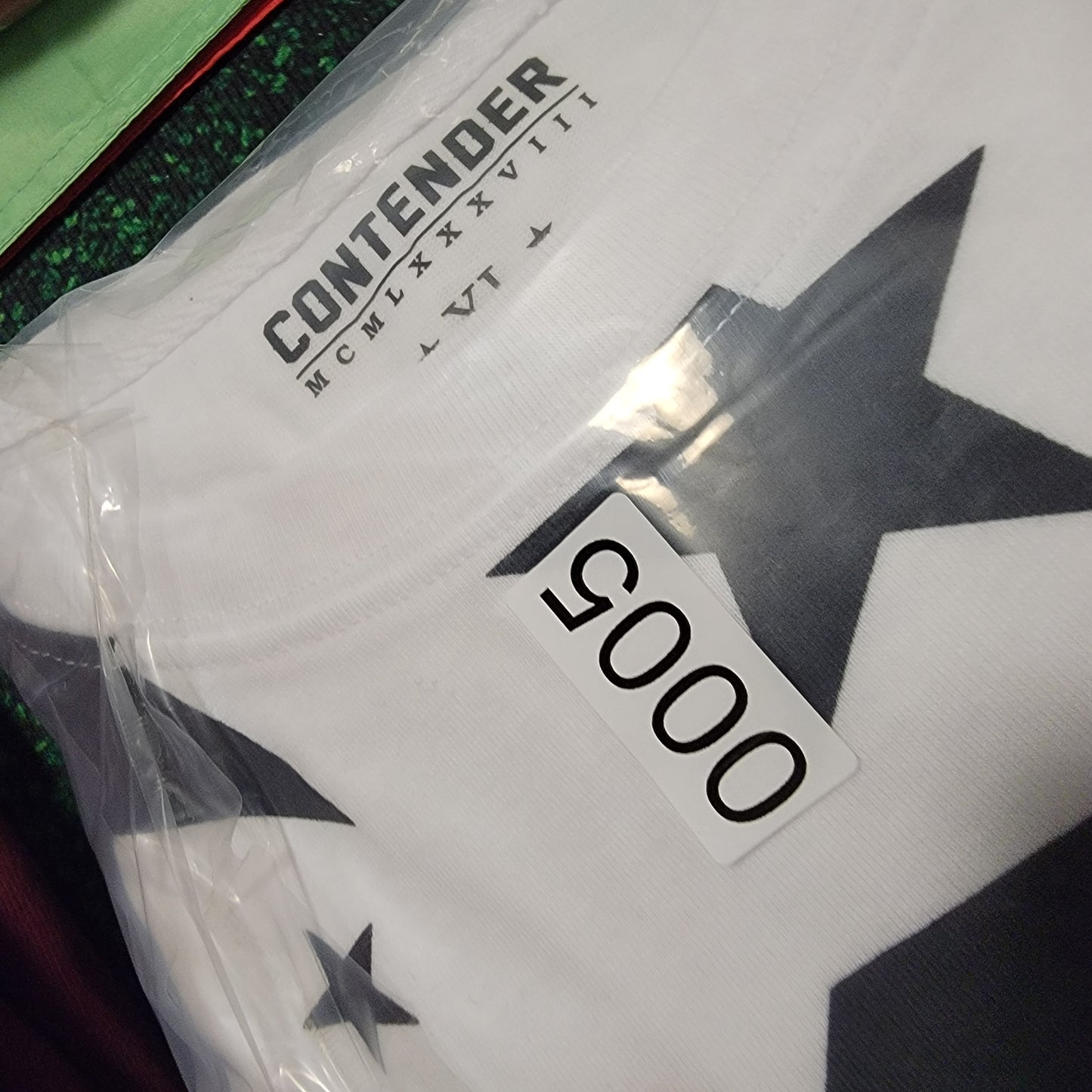 Contender USA Long Sleeve Shirt Red/White/Blue Men's New With Tags 04-05