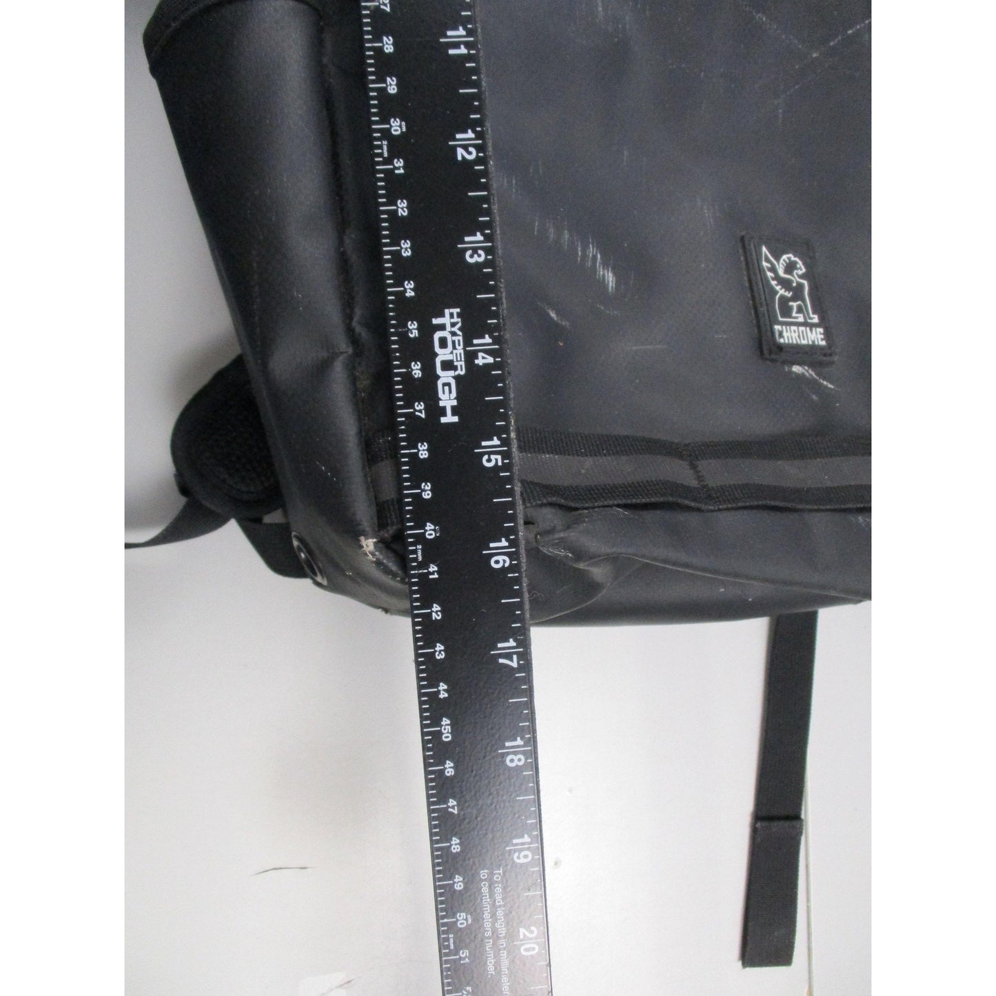 Chrome Black 18 Water Resistant Laptop Backpack Bag Men Travel Gear Urban