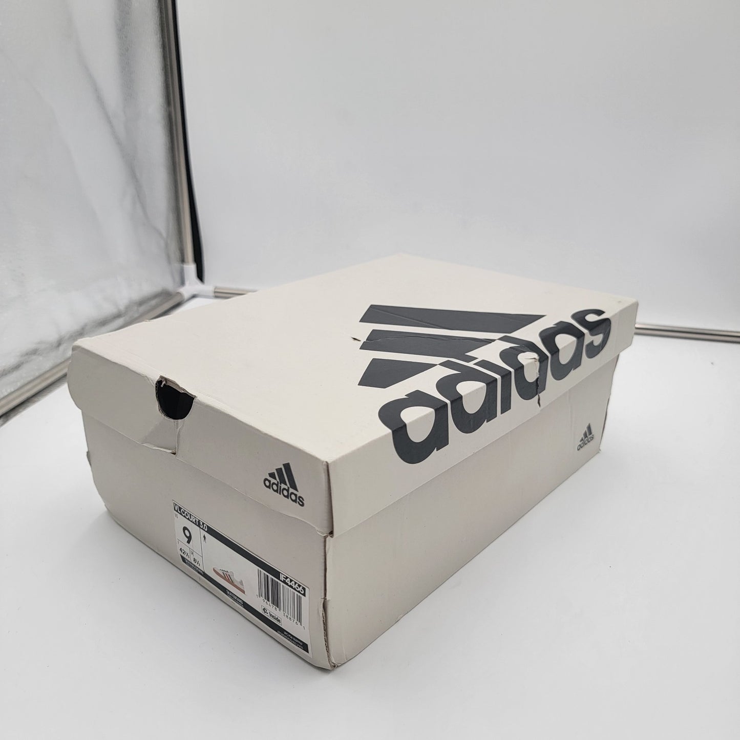 Adidas Men's VL Court 3.0 Skate Casual Shoes White Red Green Size 9 NIB10