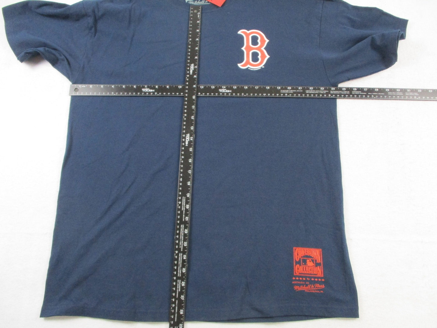 Boston Red Sox Shirt Blue MLB Cooperstown Mitchell & Ness NWT