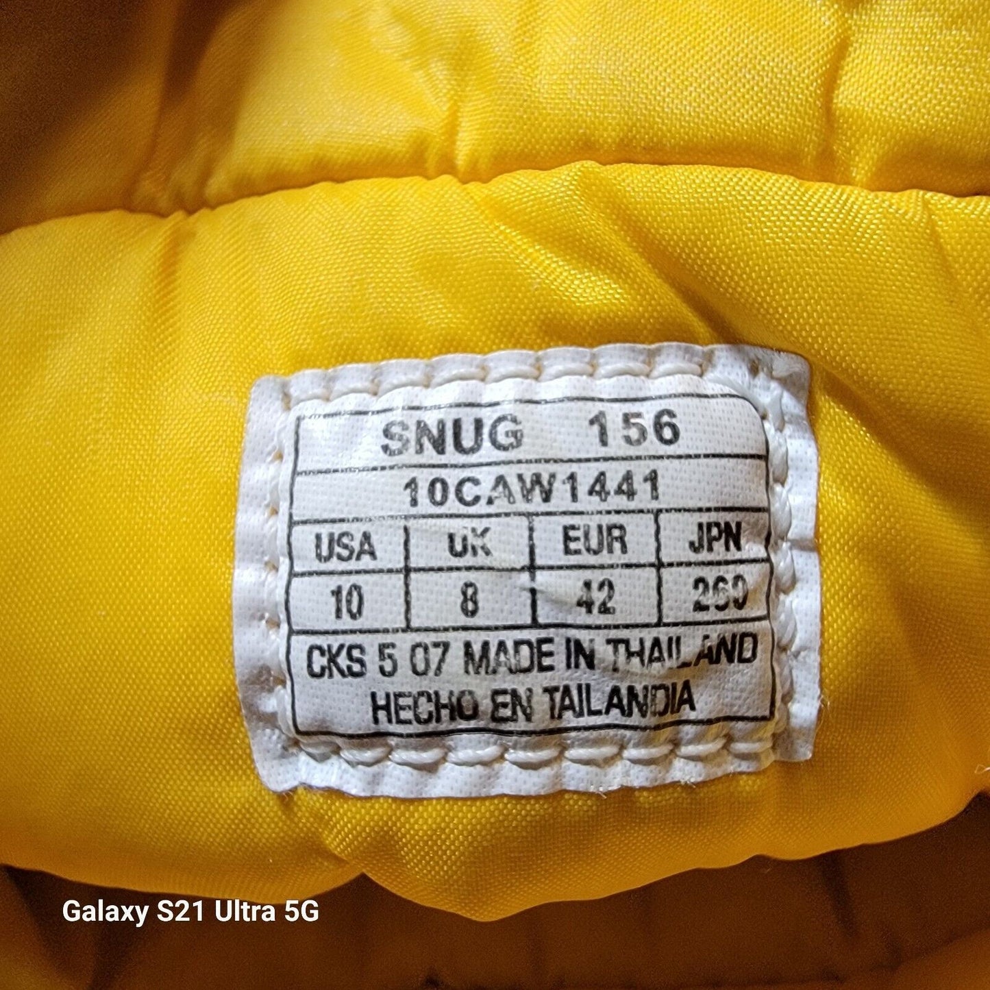 Lacoste Snug Women Puffer Yellow Winter Snow Tall Drawstring Boots 156 Sz 107