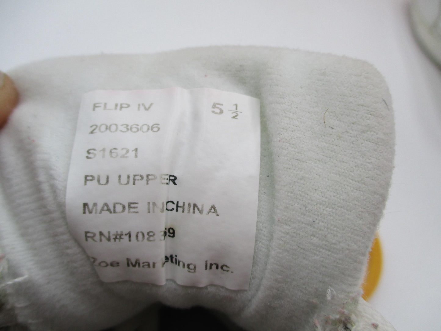Chassé Flip IV Shoes Womens Size 5.5 White Cheerleading Sneakers 2003606 (1D9)11
