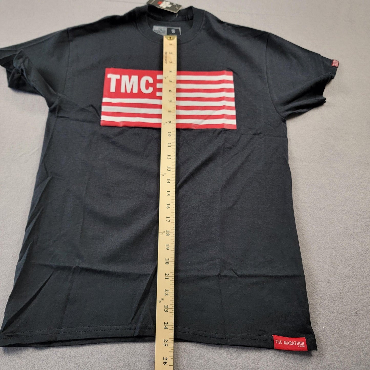 The Marathon Clothing TMC Shirt Mens Small Black Flag Graphic Tee Streetwear10