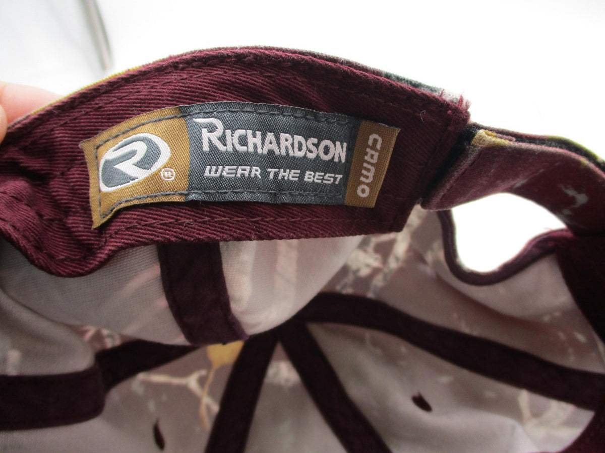 Richardson Hat Cap Strap Back Mens One Size Red Camo Galaxy Deer Buck Hunting8