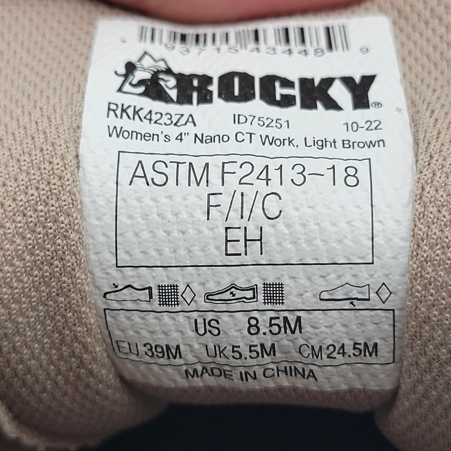 Rocky SR ATHLETIX Women's Light Brown Work Shoes