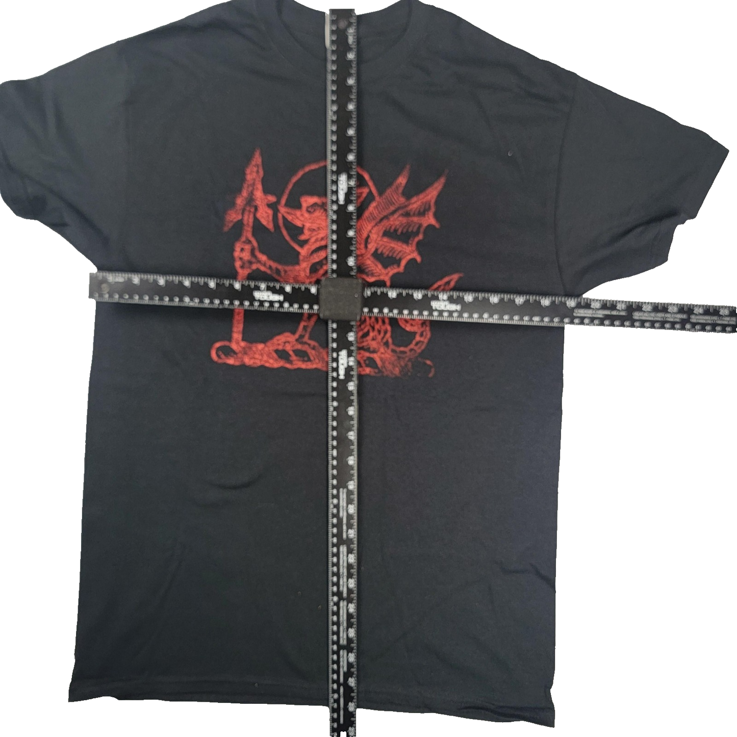 Saint Asonia Shirt Mens Medium Black Red Demon Graphic Band Tee Rock Music 10333