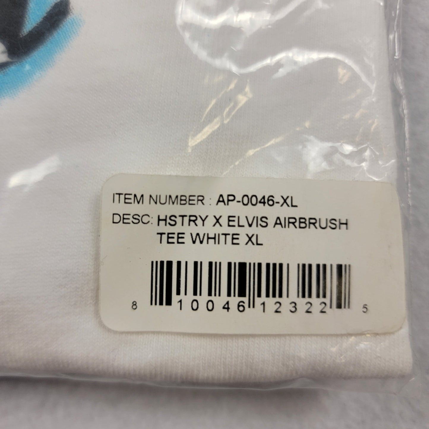 HSTRY by Nas x Elvis Airbrush Tee White XL NWT Hip Hop Streetwear 7477483