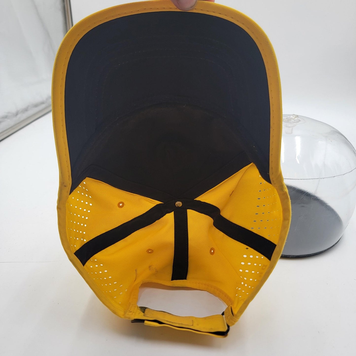 Michigan Wolverines Hat Cap Strap Back Yellow NCAA Football Dri Fit Nike Mens6