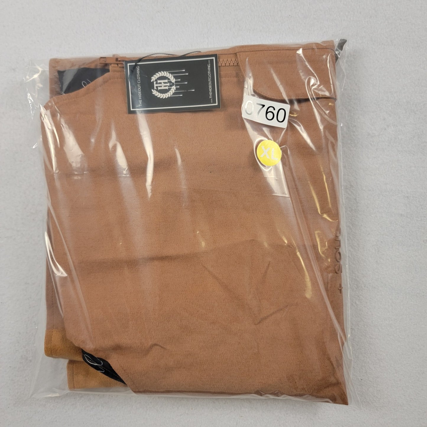 The Hideout Clothing Soul Utility Vest XL Brown Tan Limited Edition NWT 7609