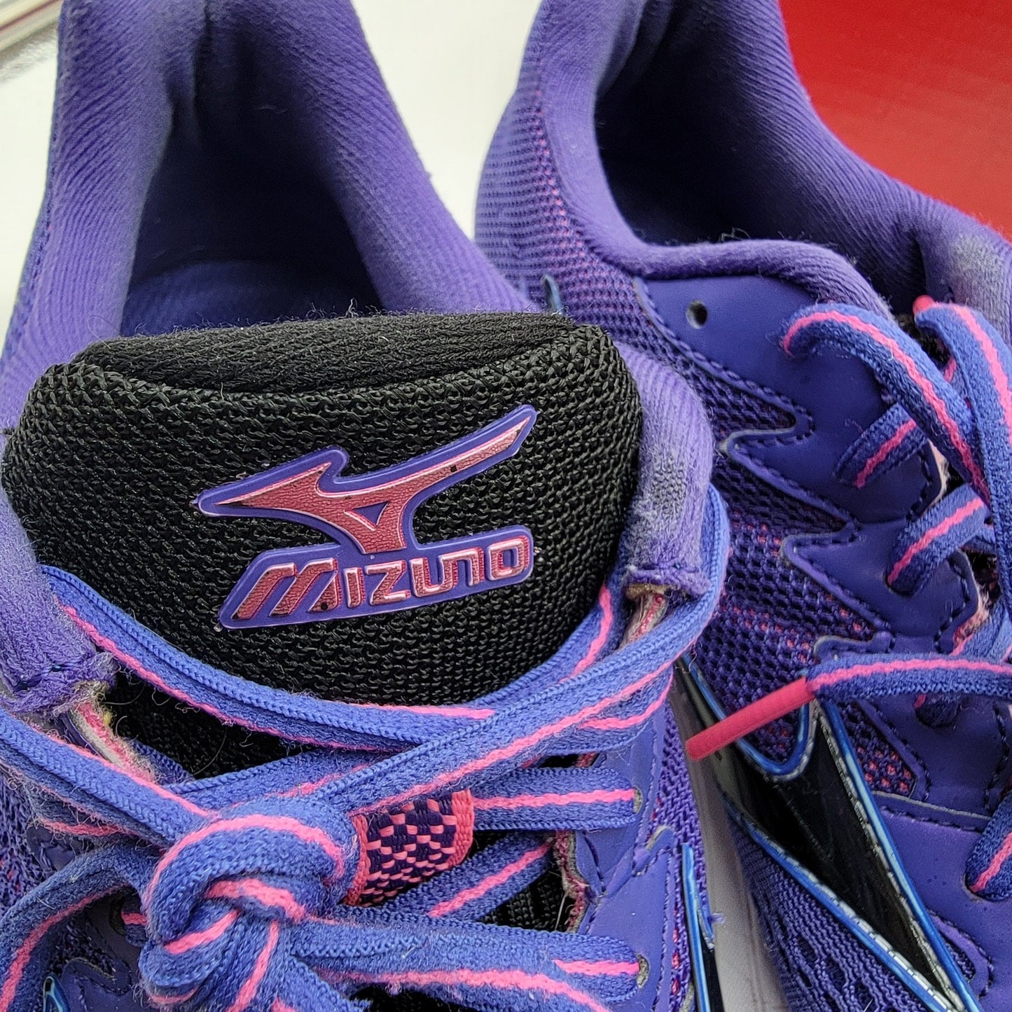 Women's Mizuno Wave Rider 20 Purple/Pink Sz 9 (251) J1GD1703099