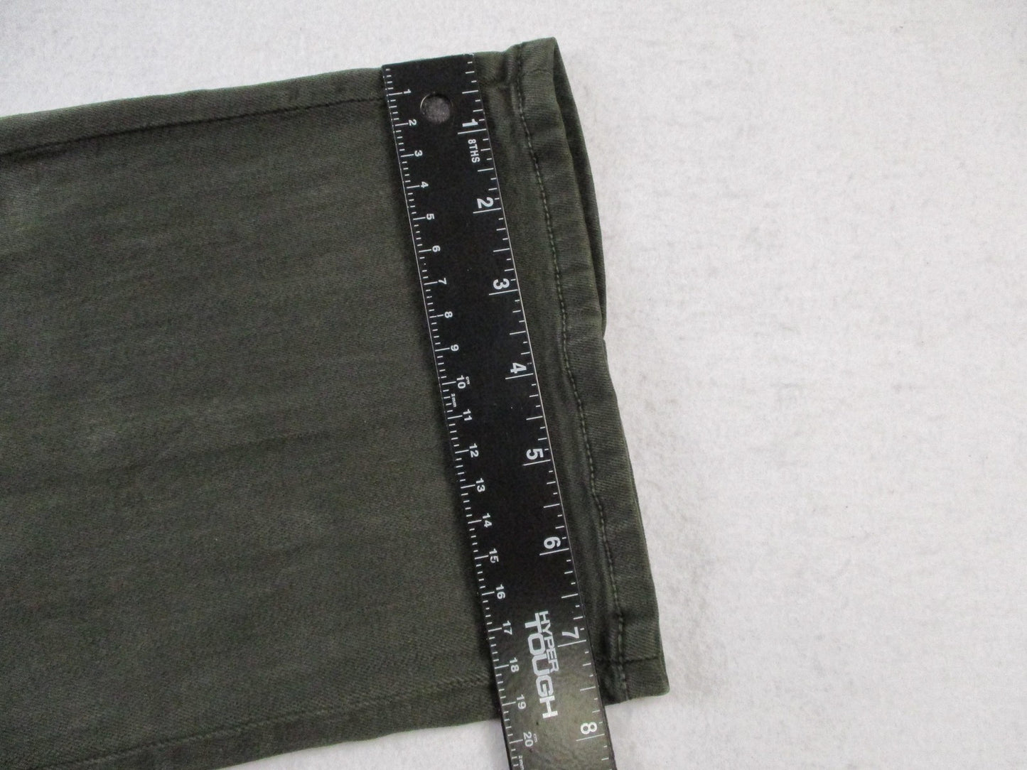 Fidelity Denim Panther Full Cargo Jeans Womens 26 Deep Sage Green Made USA 146112