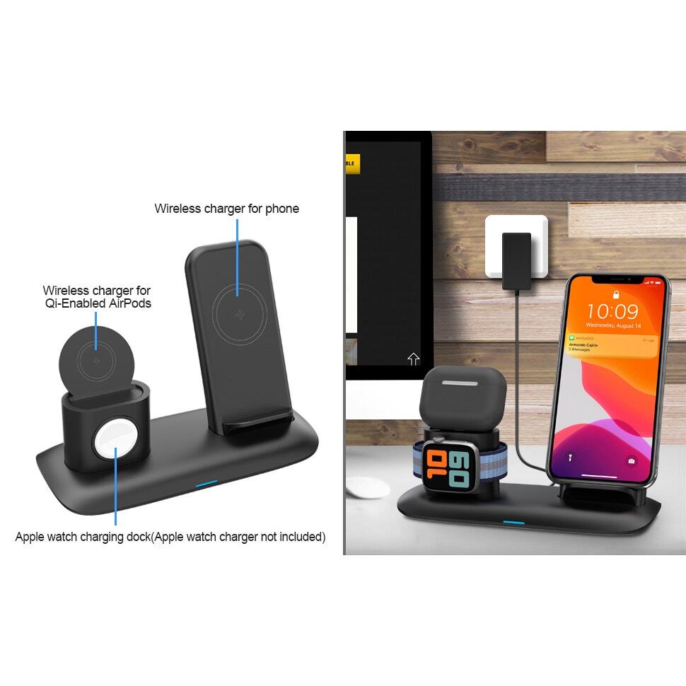 4 in 1 Desk Charger for Apple and Some Android. See info7