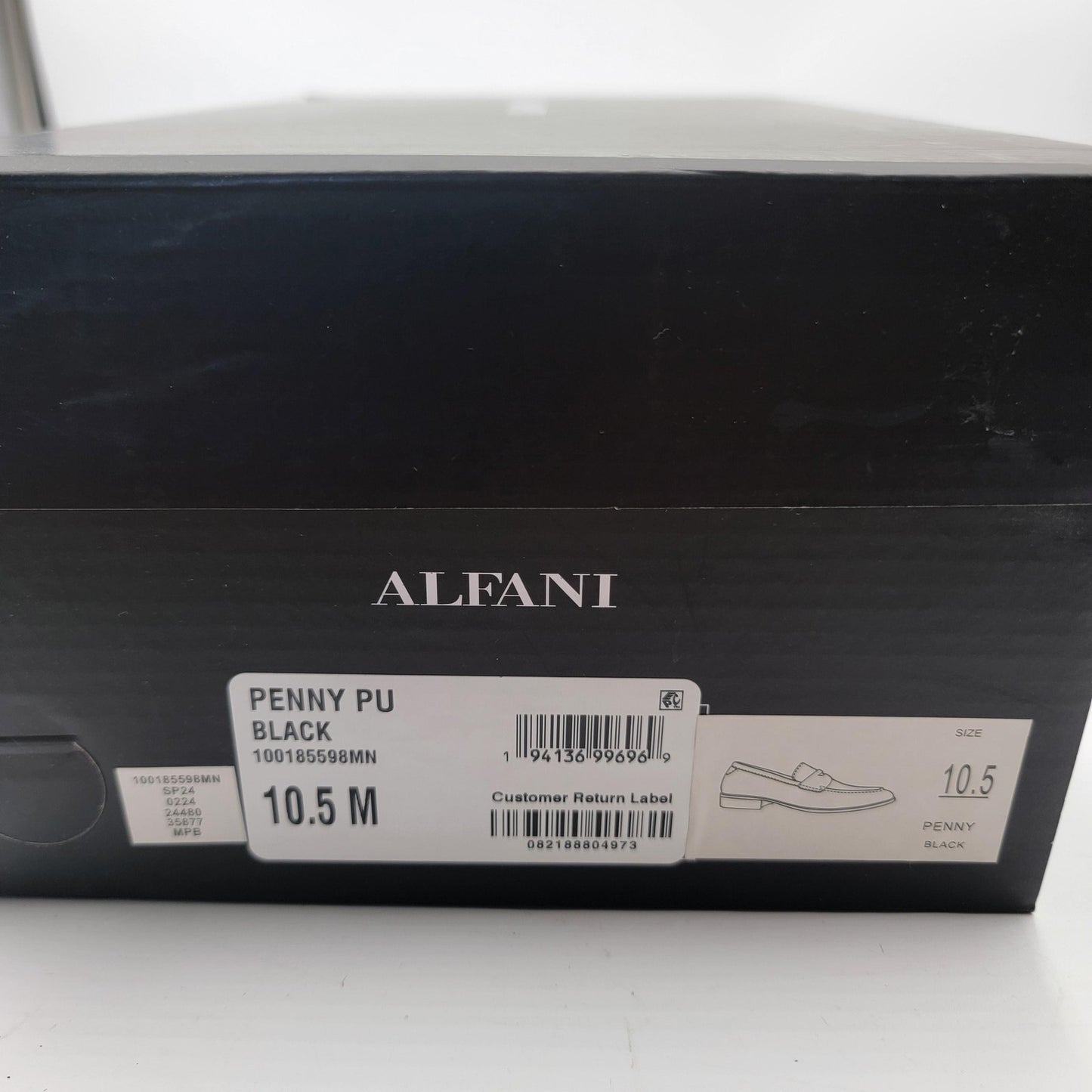 Alfani Penny Loafer Shoes Mens Size 10.5 Black Memory Foam Dress Slip On New7