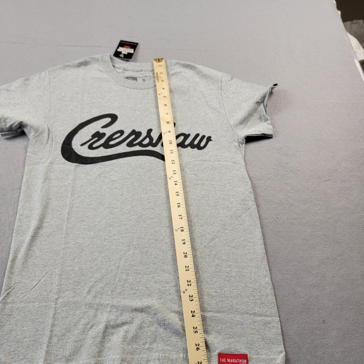 The Marathon Clothing Shirt Mens Small Gray Crenshaw Script Graphic TMC Crewneck8
