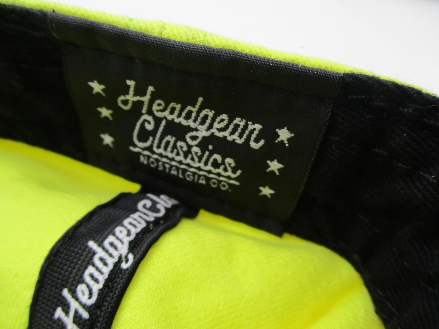 Headgear Classics Bad Boy Hat Cap Strap Back Mens One Size Yellow Black Dad8