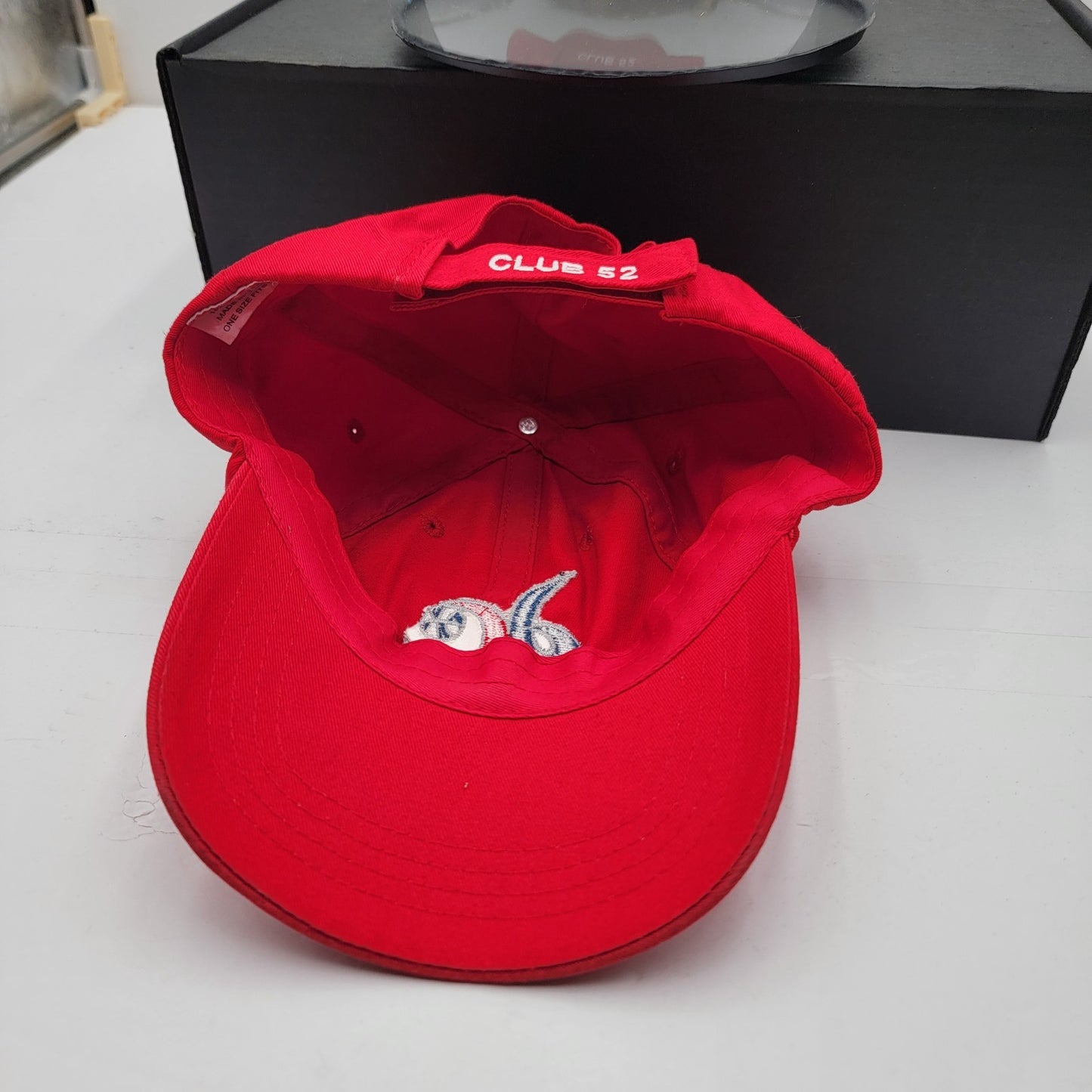Washington Wizards Hat Cap Strap Back Red CLUB 52 NBA Basketball Mens Signed #336