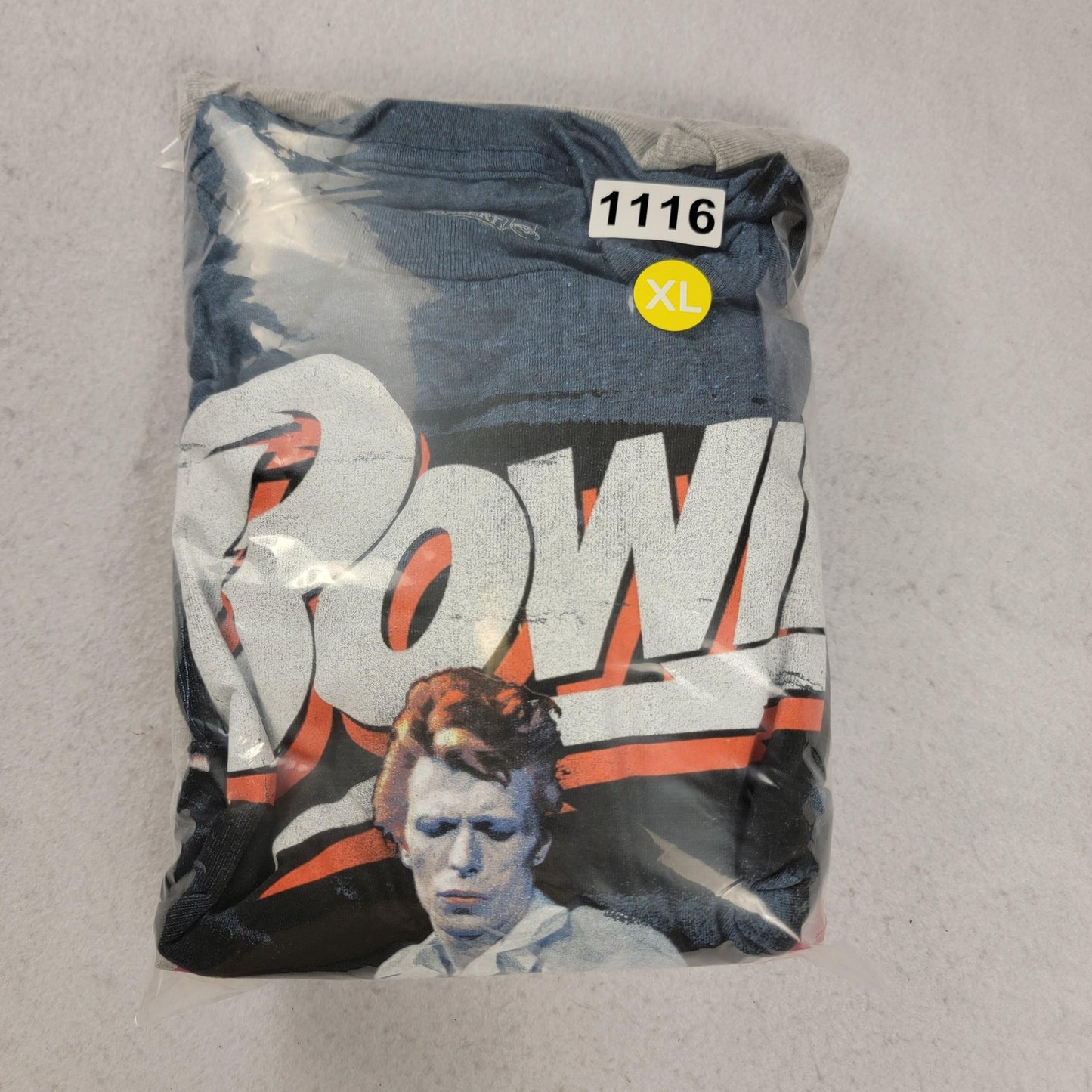 Rolling Stones Long Sleeve 1975 Tour & Bowie Short Sleeve Shirt Mens XL