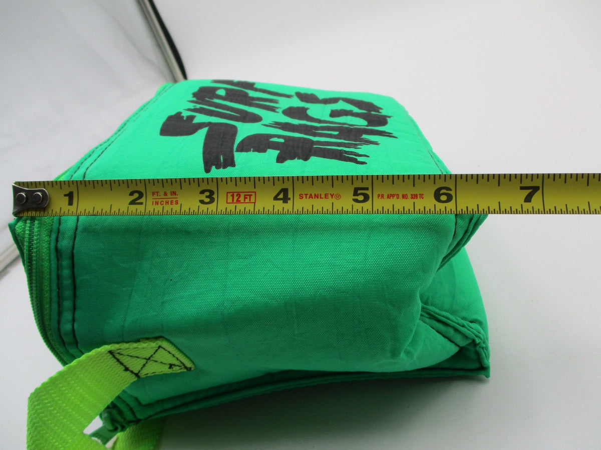 Surf Rags Green Toiletry Bag Neon Strap Travel Makeup Shaving Case Unisex Zip8