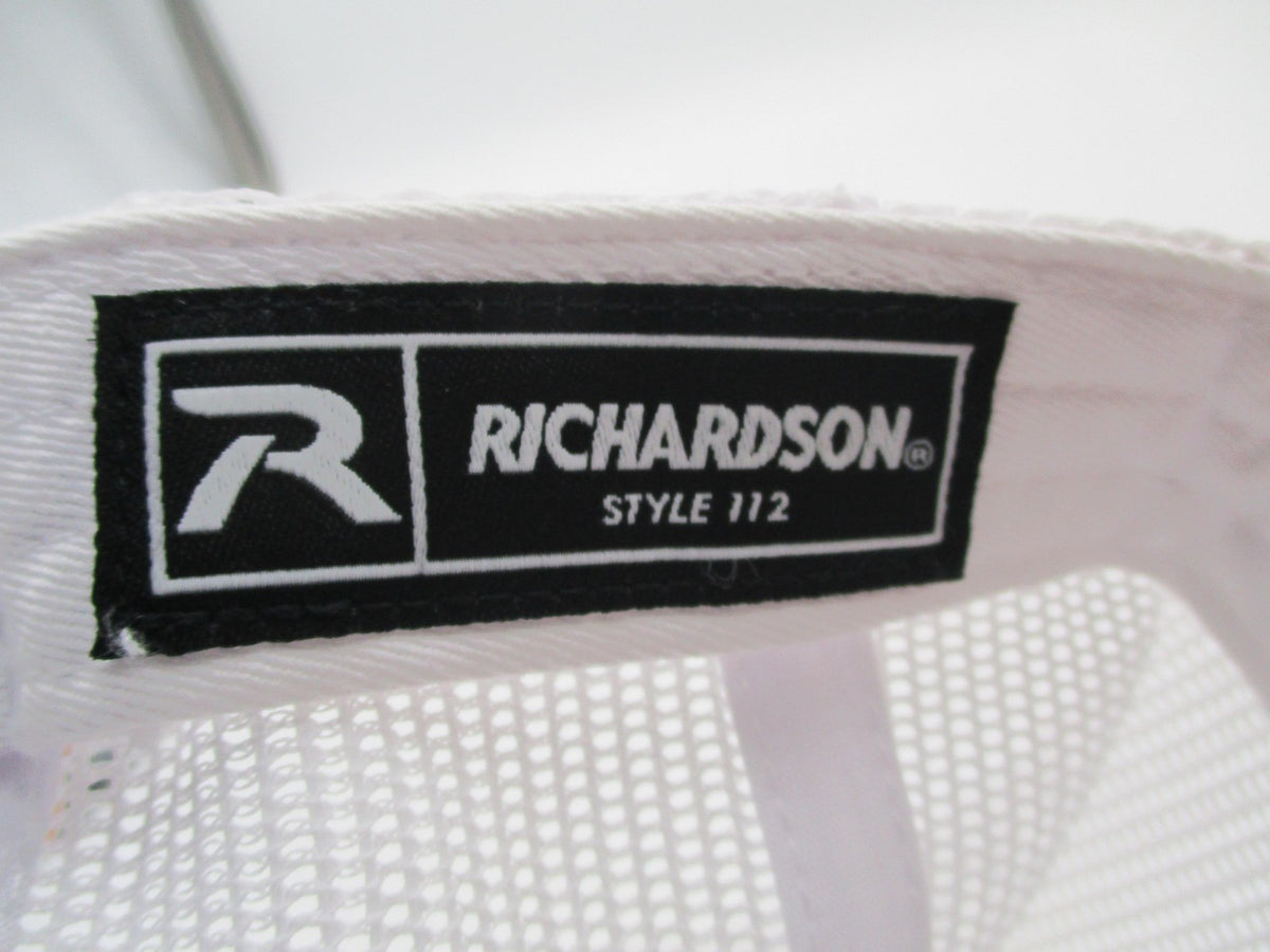 Richardson Hat Cap Snap Back Mens One Size White Mesh Trucker Bad Boy Legacy12