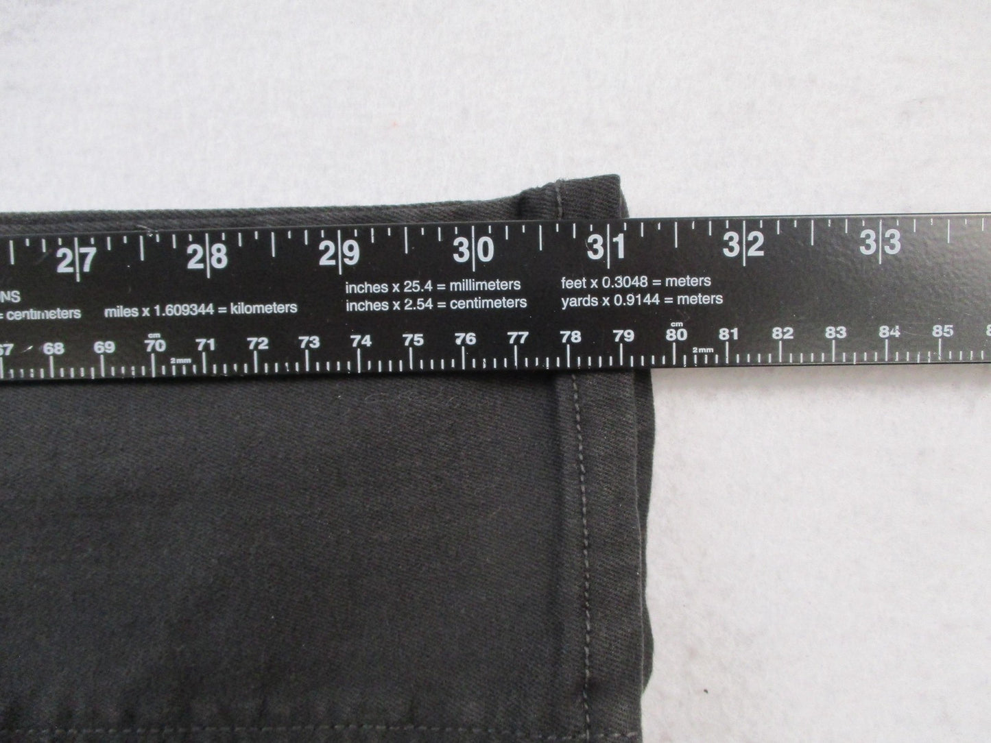Fidelity Panther Full Cargo Jeans Womens 26 Gray Charcoal Slim Straight USA 146414