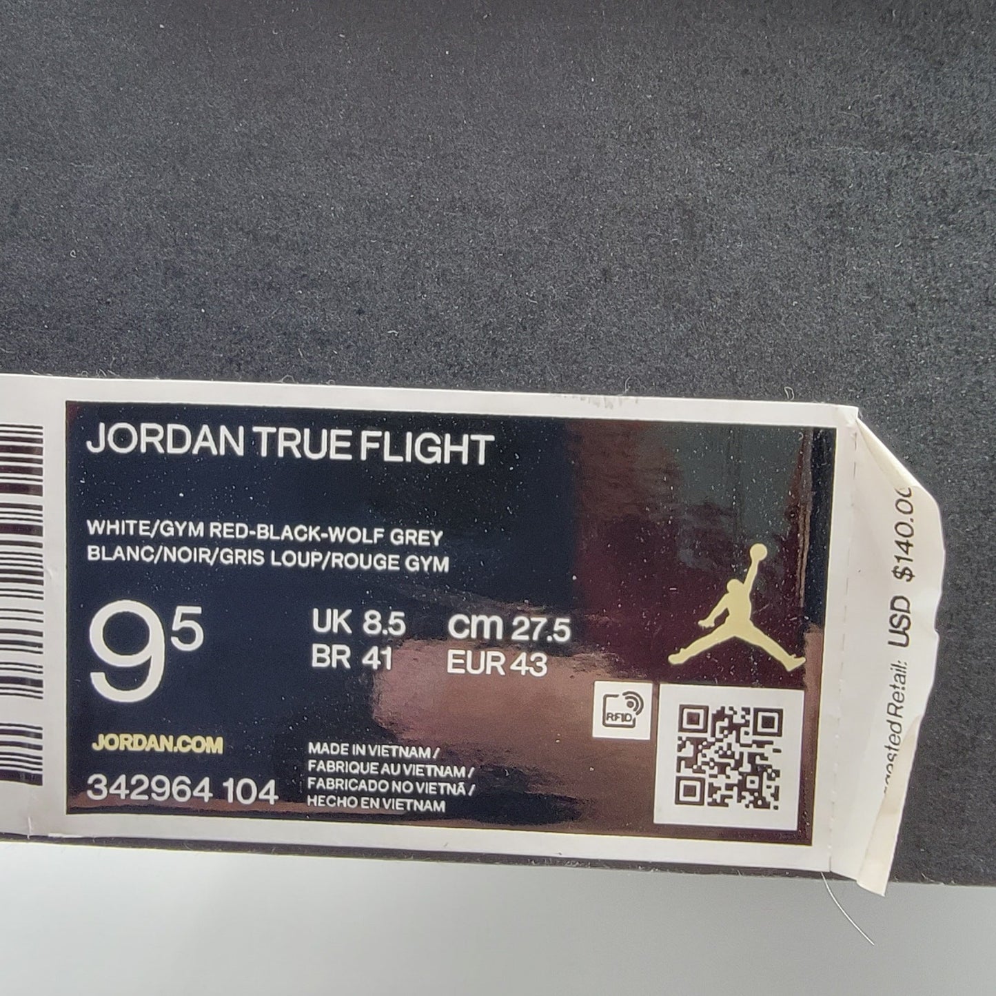 Air Jordan True Flight 'White Cement' Mens Sz 9.5 3429641047