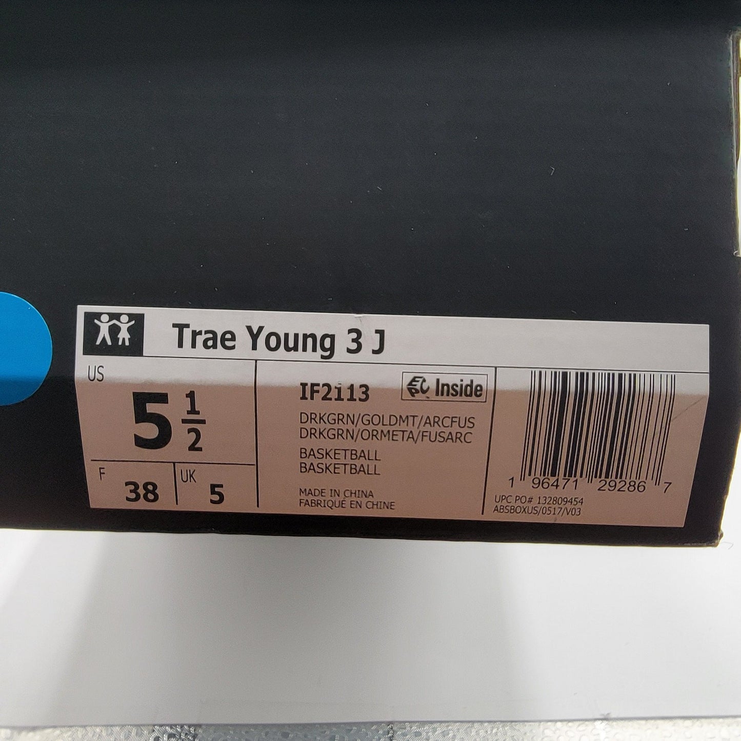 Adidas Trae Young 3 J ''96 Olympics' Sz 5.5 IF21137