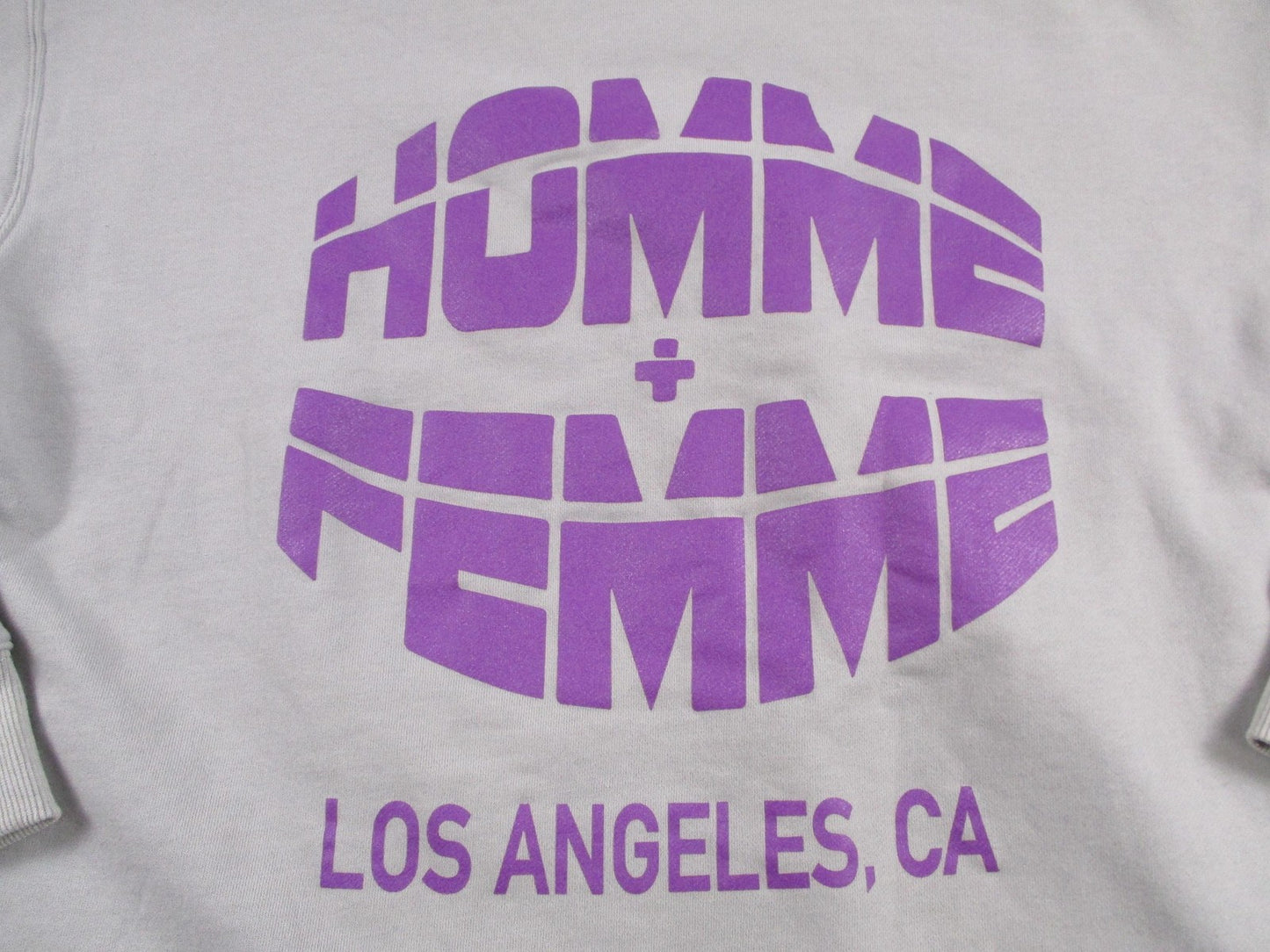 Homme + Femme Hoodie Mens Large Gray Fleece Sweatshirt Money Sex Respect 165912