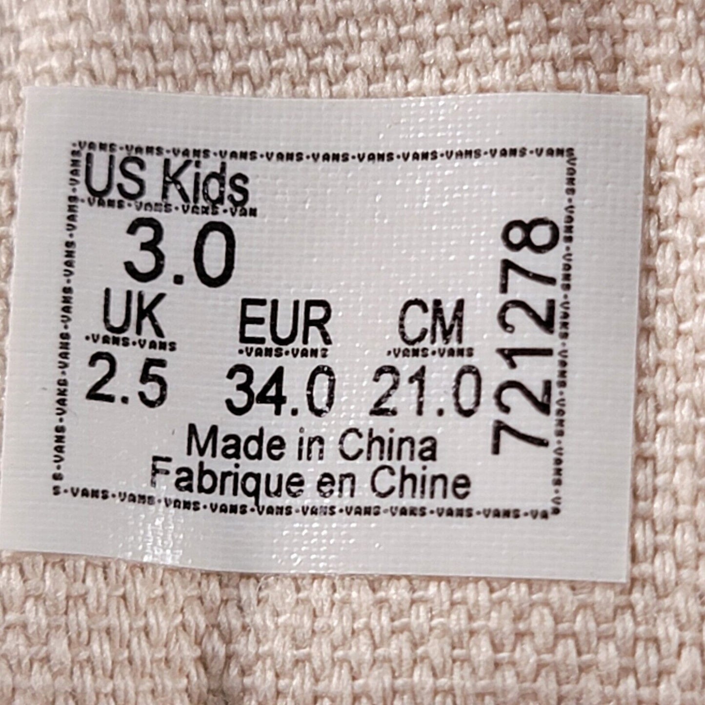 Vans Old Skool Unisex Kids Brazilian Sand & White Skate Shoes Sz 3K VN0A4BUU0GM16