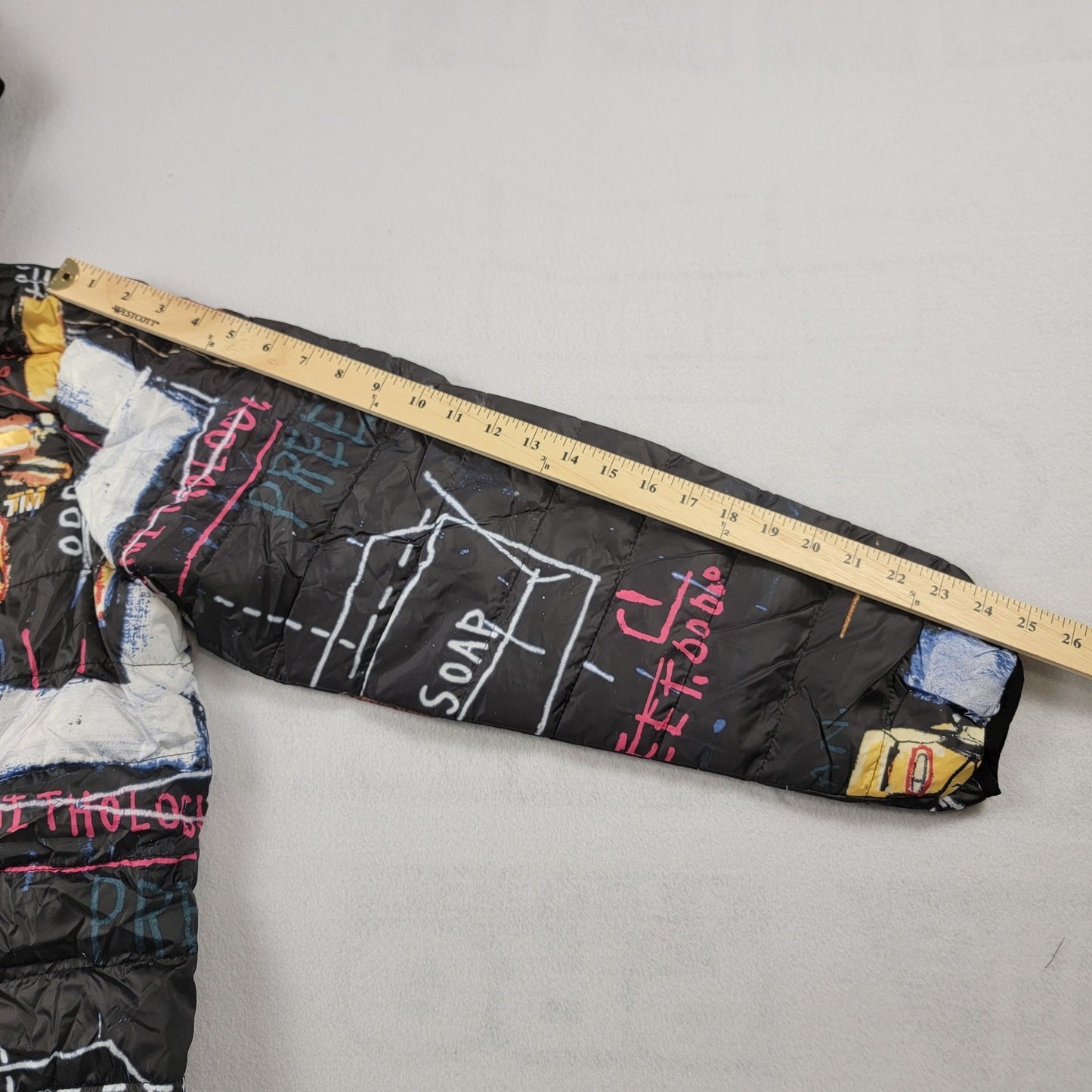 JeanMichel Basquiat x Members Only 'Alchemy' Puffer Jacket Sz L