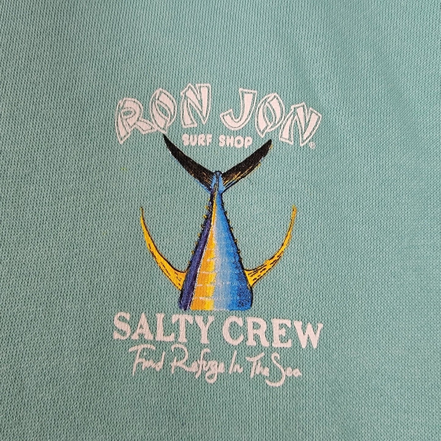 Salty Crew x Ron Jon Surf Shop Hoodie Womens Sz M Green