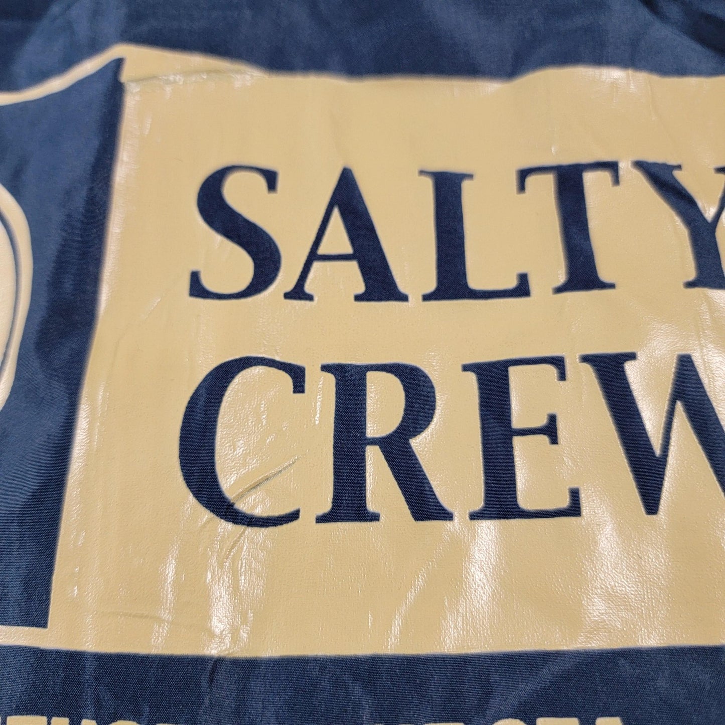 Salty Crew Jacket XL Blue Hooded Full Zip Windbreaker Premium Lightweight
