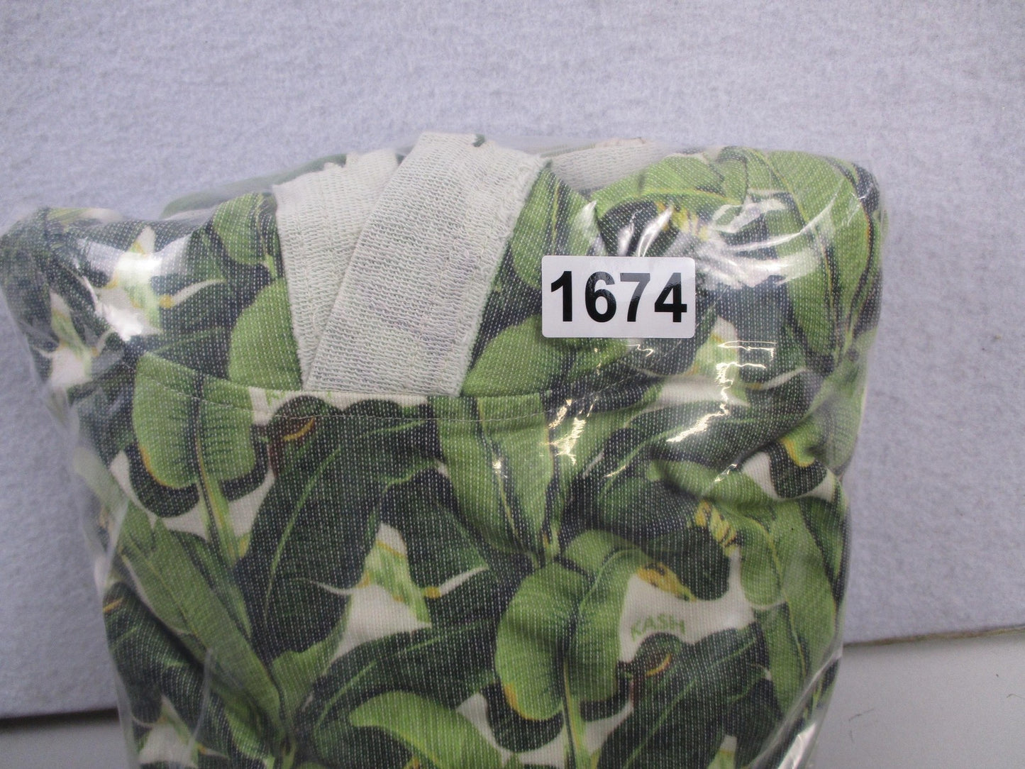KASH Sweatsuit Set Mens Large Green Tropical Leaf Hoodie Shorts 2 Piece USA 167421