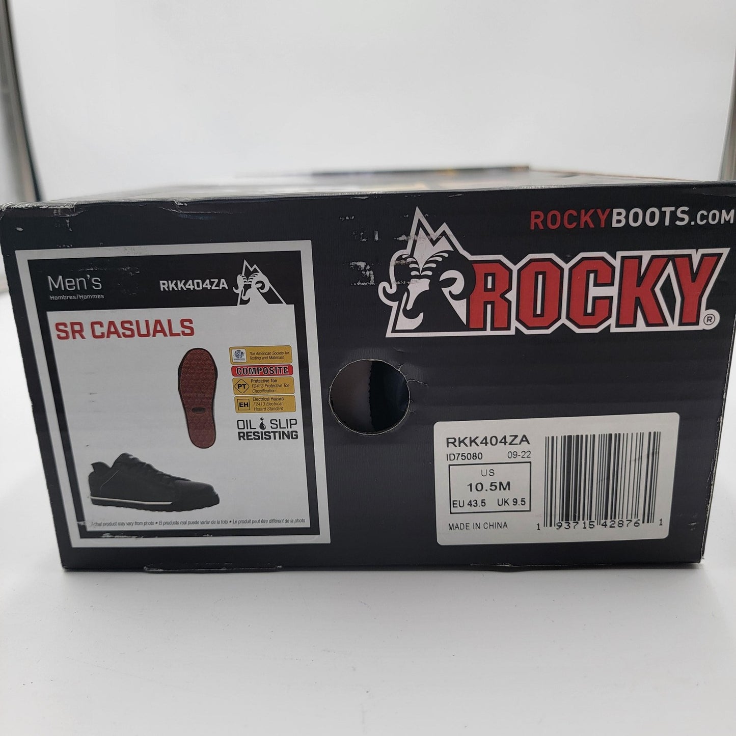 Rocky SR Casuals Shoes Mens Size 10.5 Composite Toe Work Slip Resistant ASTM7