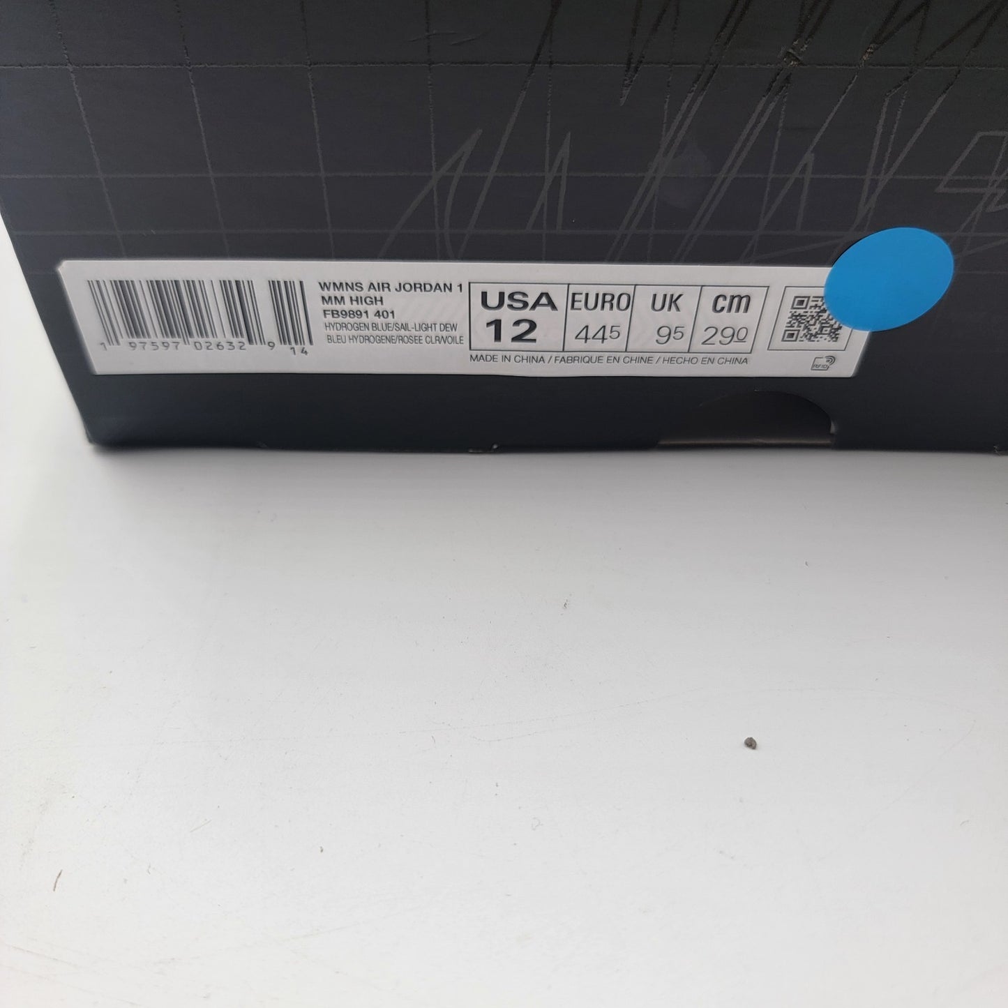 Wmns Air Jordan 1 Method of Make High Hydrogen Blue Light Dew Size 12 FB9891-40110
