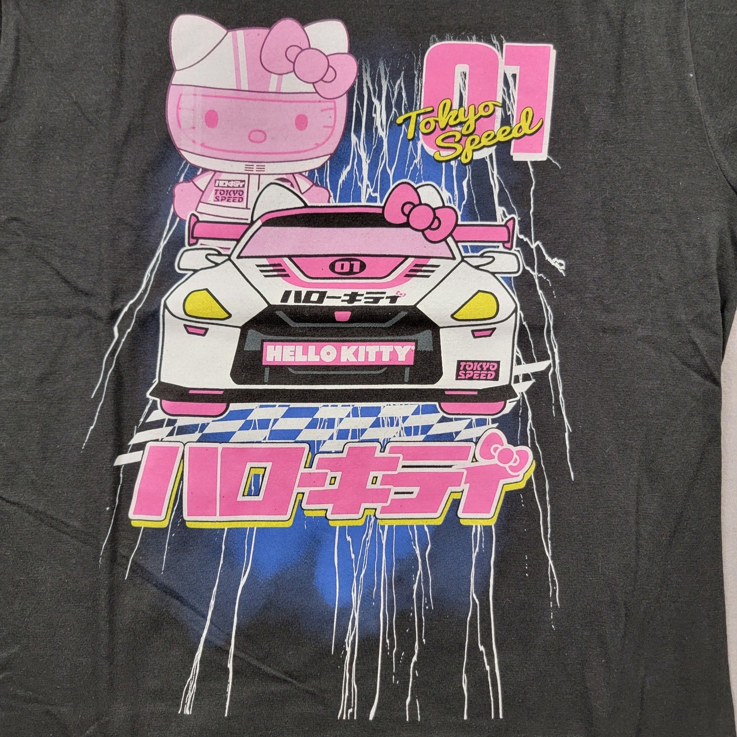 Sanrio Hello Kitty x Tokyo Speed Black T Sz M3