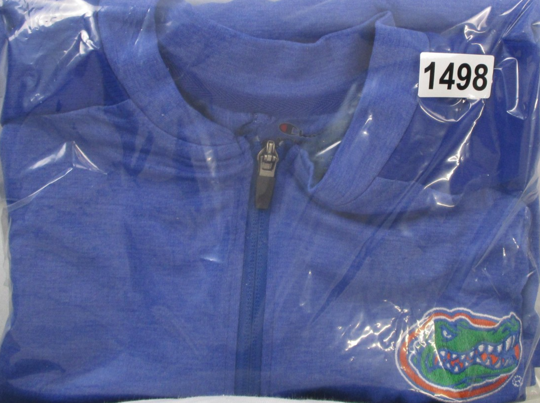 Florida Gators Shirt Mens Medium Blue NCAA Football Champion 1/4 Zip Pullover11