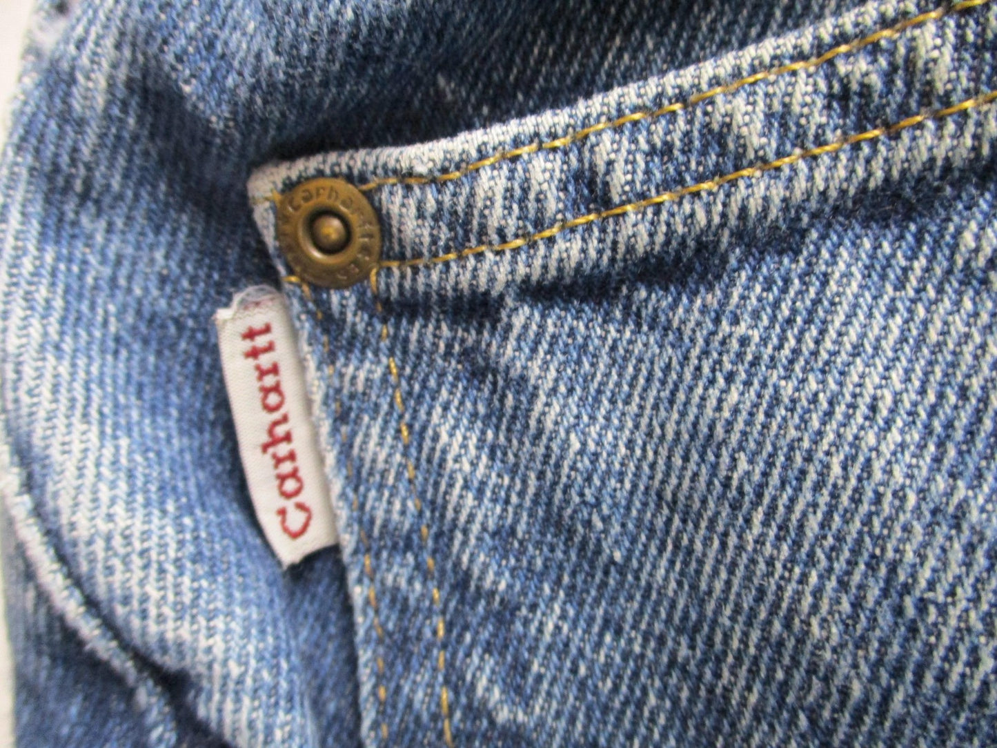 Carhartt Swisher Jeans Mens 38x30 Blue Relaxed Fit Workwear Denim 143213