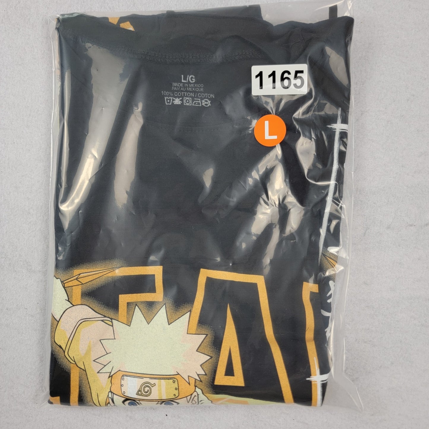 Naruto Shippuden Tank Hidden Leaf Village Black Sleeveless Tee Men’s Size L 11654