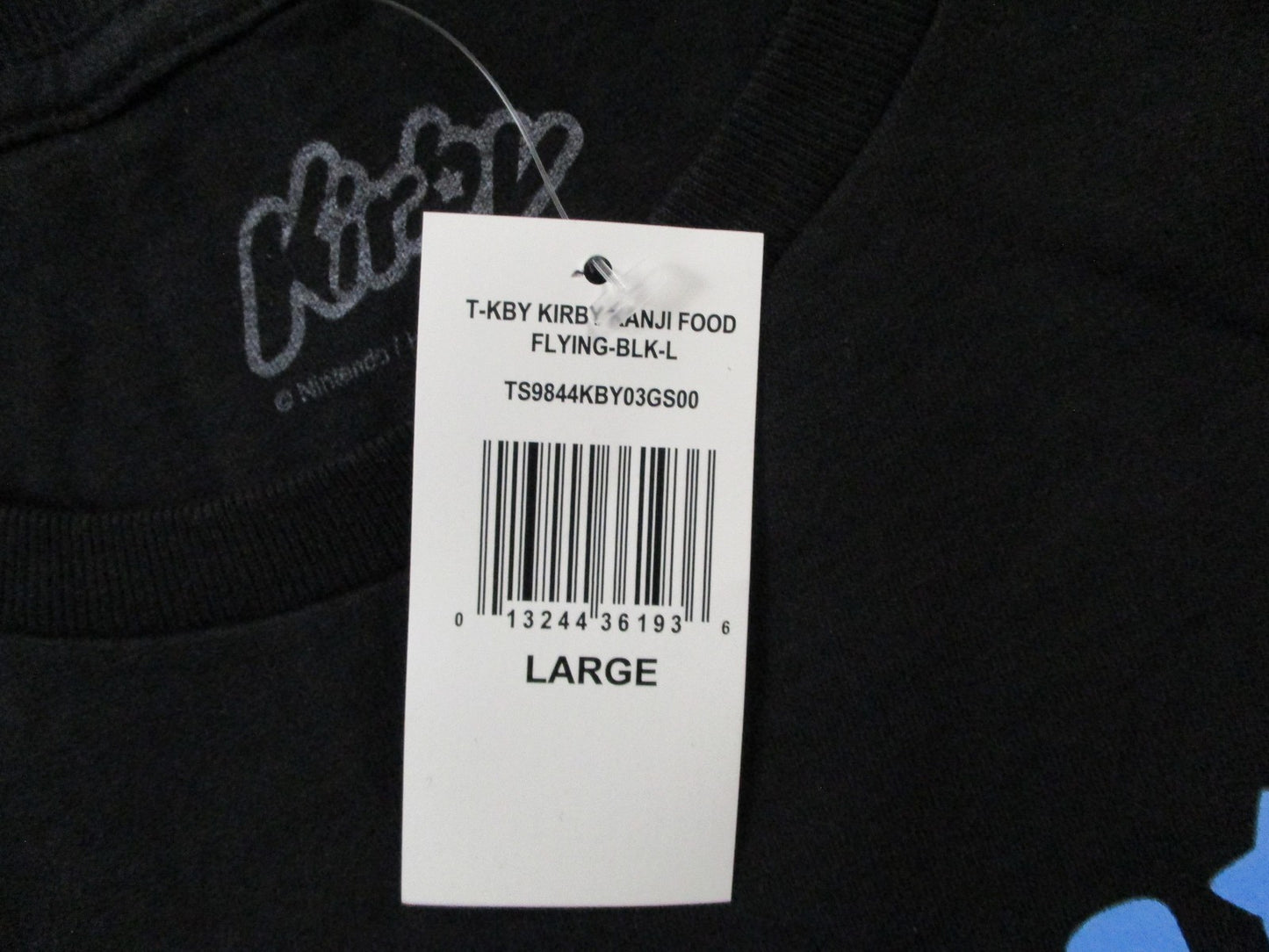 Kirby Shirt Mens Large Black Hoshi No Kirby Japanese Food Tee Nintendo 151915227