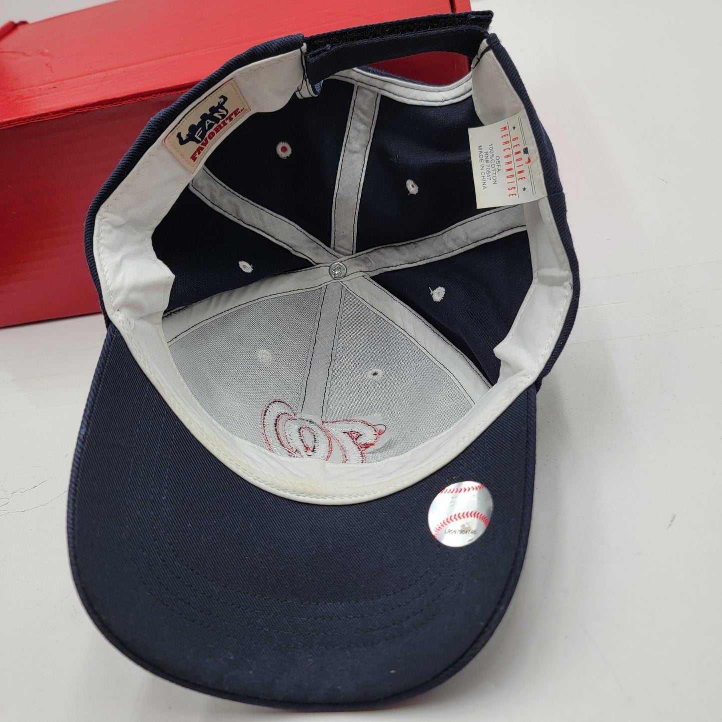 Washington Nationals Hat Cap Strap Back Navy Blue MLB Baseball Mens One Size9