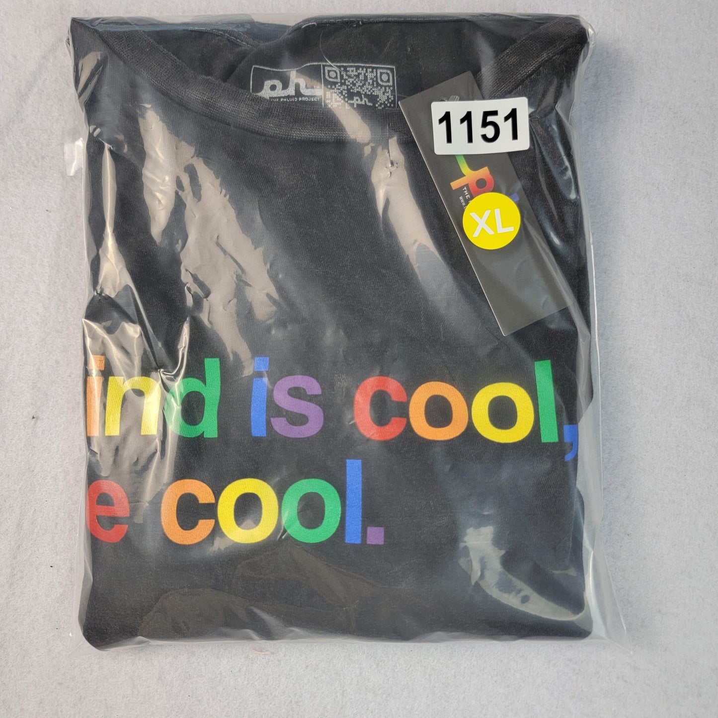 Phluid Project Shirt Mens XL Black Kind Is Cool Be Cool Pride Graphic