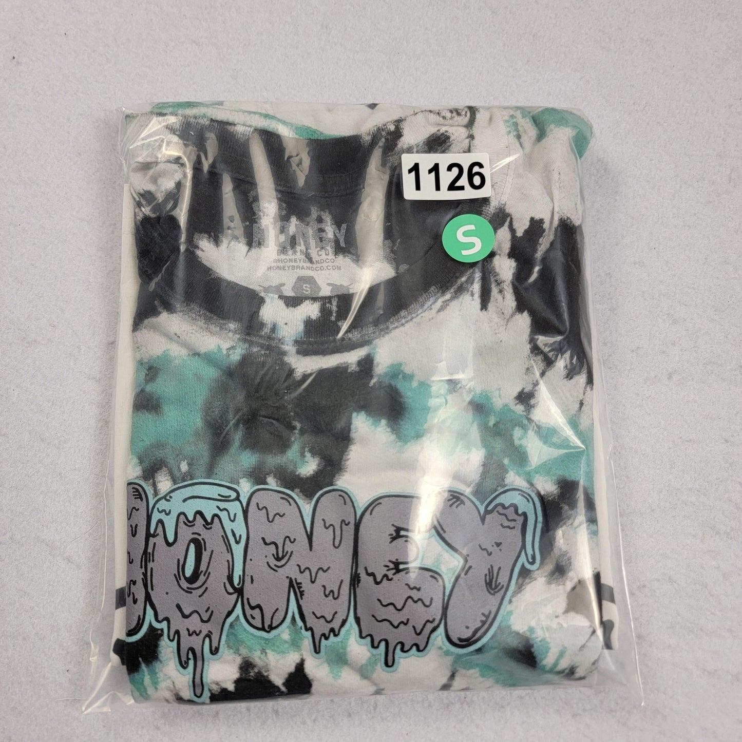 2 pack Von Dutch white Crop Tee+Honey Tie Dye Tee Shirt Womens Sz S 112612