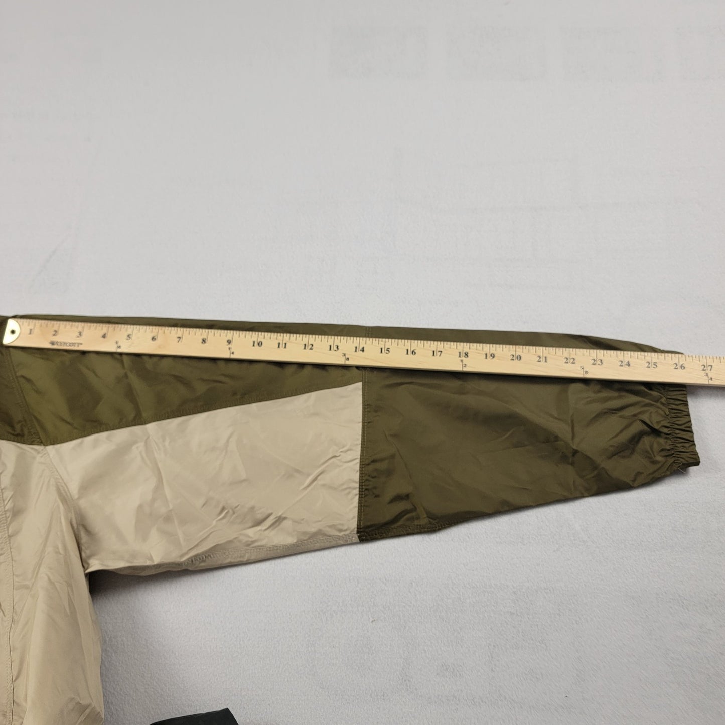 Columbia Point Park Windbreaker Jacket Olive/Tan/Black XL Outdoor Packable