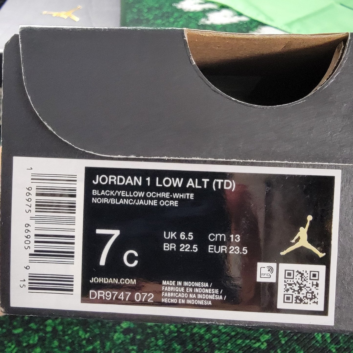 Jordan 1 Low Alt TD 7C Black Yellow Ochre White DR9747072 New With Box9