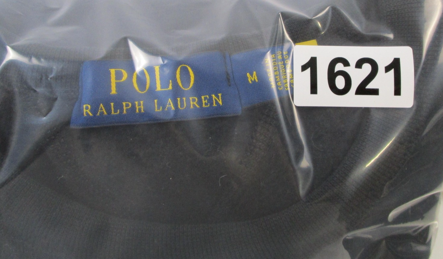 Polo Ralph Lauren Sweatshirt Mens Medium Black Fleece Pullover Crewneck Logo162113