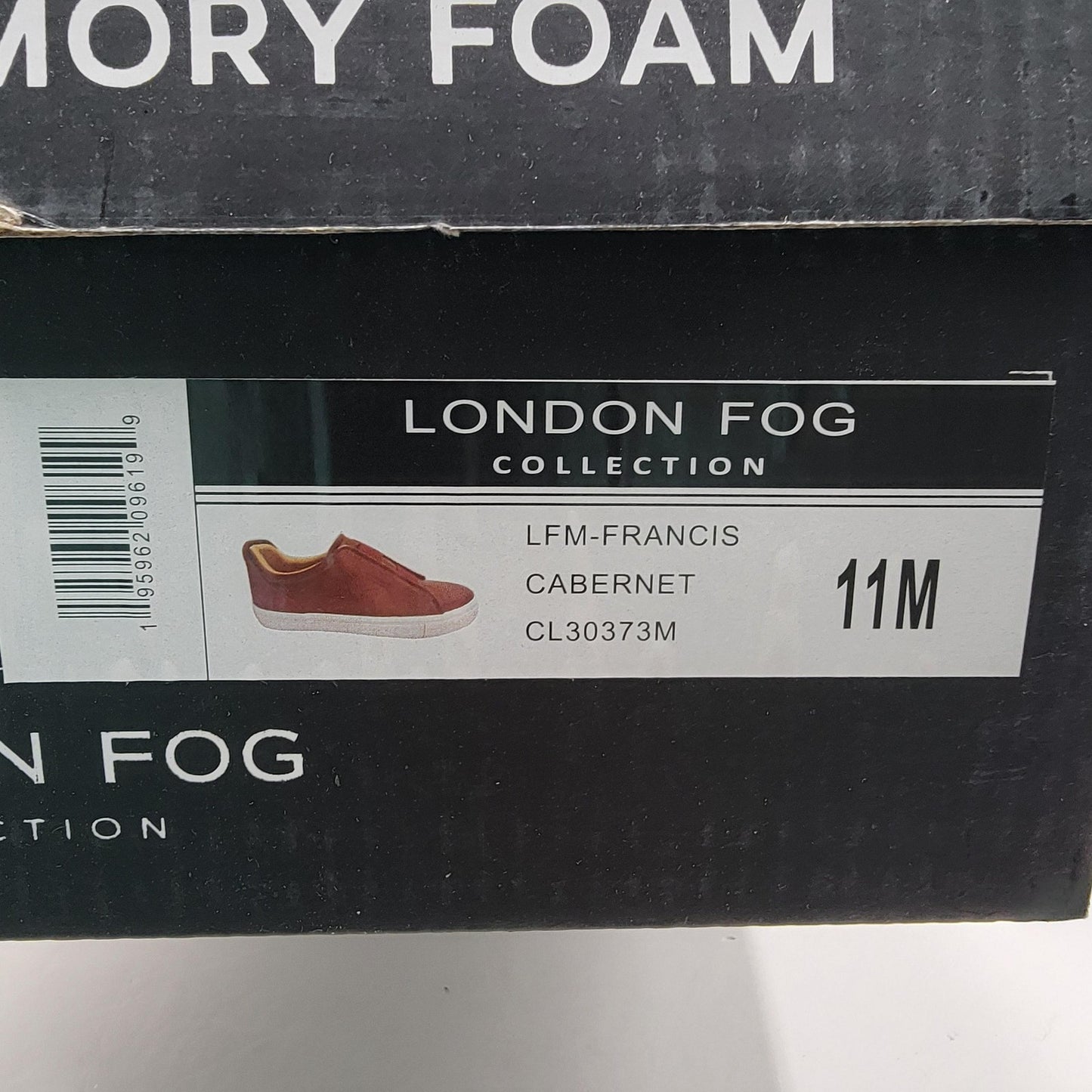 London Fog Shoes Mens Size 11 Memory Foam Cabernet Francis Casual Slip On New8