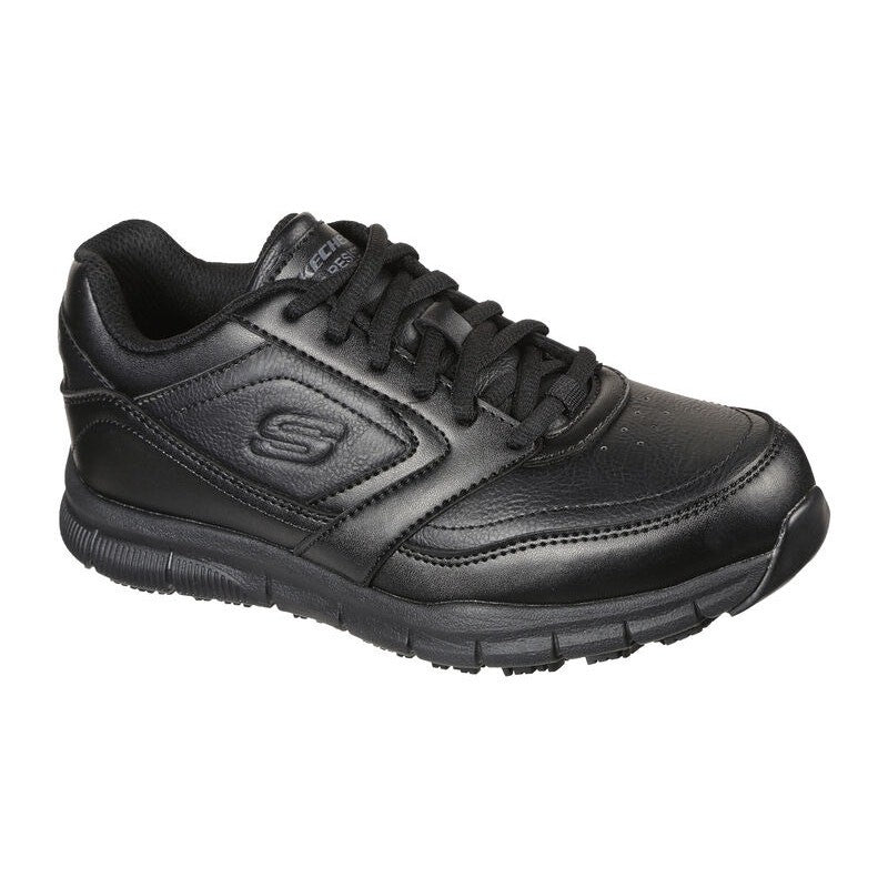 Skechers Slip Resistant Work Relaxed Fit Nampa Black Womens Sz 7.54