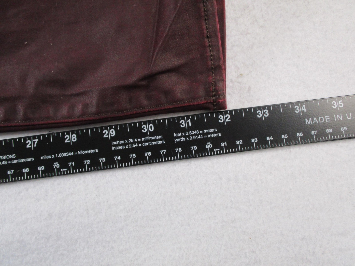 Rock & Republic Jeans Womens 31 Dark Red Skinny Slim Fit Coated Denim 143515
