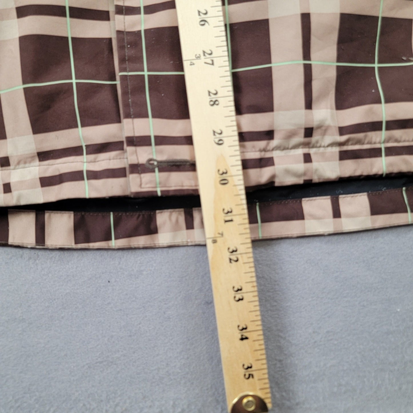 Sessions Terrain Series RECCO Plaid Snowboard Ski Jacket Men’s XL Brown Beige15