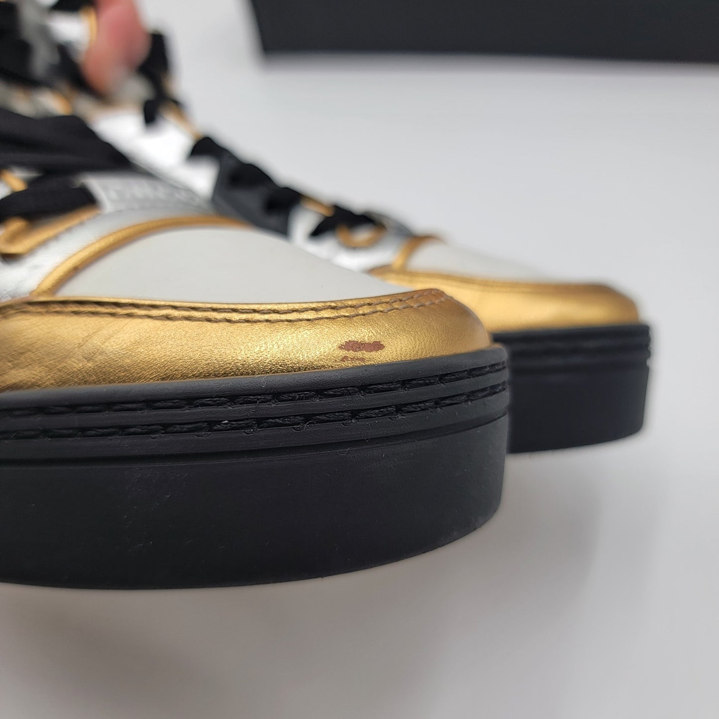 Gucci (388015) Interlocked GG Tri colored High Top Sneakers. Euro35/U.S5W 37312